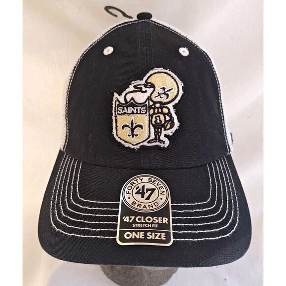 '47 Men's New‎ Orleans Saints Legacy Franchise Fitted Hat OSFM NFL fan gear - Picture 1 of 8
